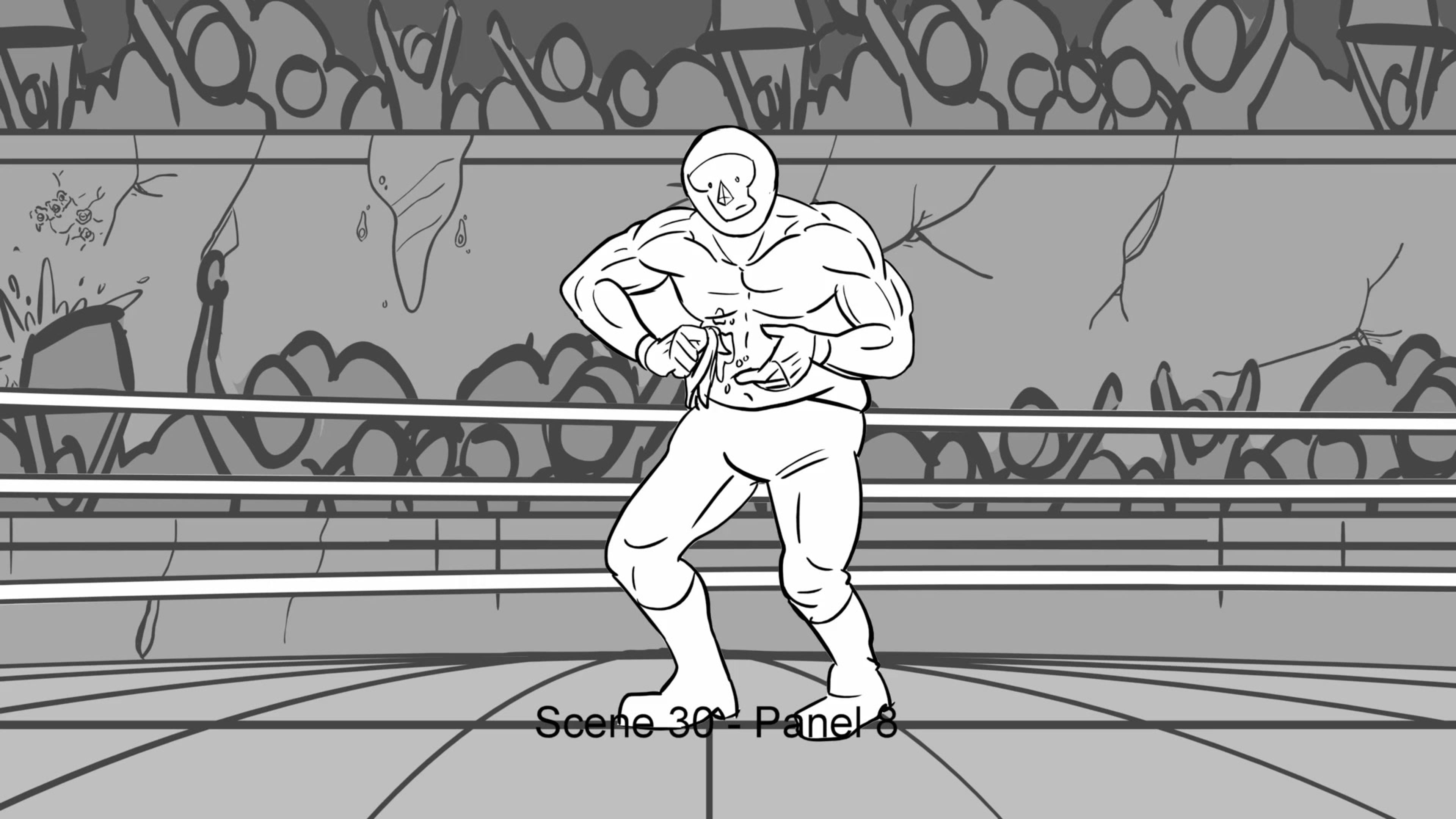 Lucha Door-Mat Animatic